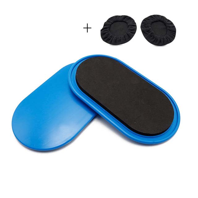 1 Pair Fitness Gliding Discs Core Slider With 2 Foot Covers Whole-body Workout Coordination Training Home Gym Exercise Equipment