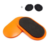 1 Pair Fitness Gliding Discs Core Slider With 2 Foot Covers Whole-body Workout Coordination Training Home Gym Exercise Equipment