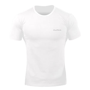 Men Running Sport Cotton T-Shirt