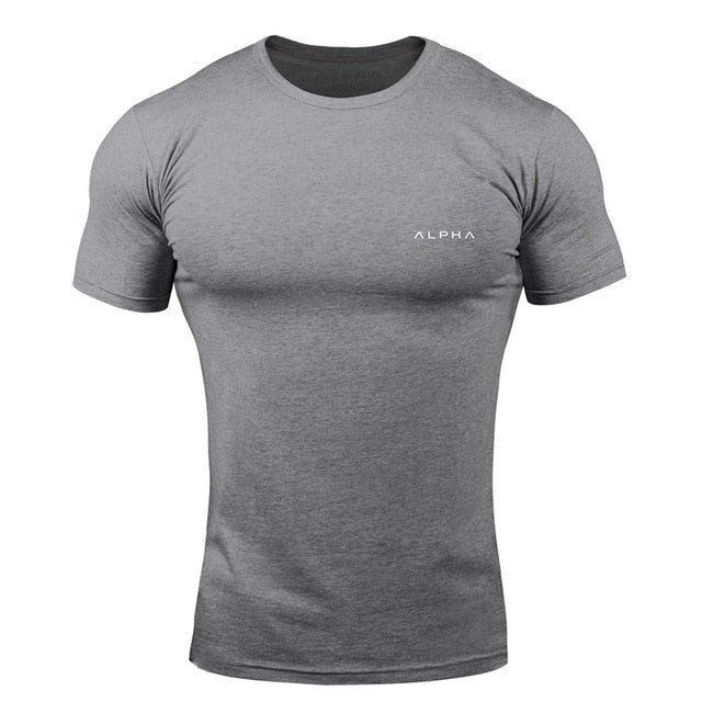 Men Running Sport Cotton T-Shirt