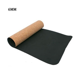 Cork TPE Yoga Mat Non Slip TPE Yoga Mats 4mm Pilates Pad Sports Cork Yoga Mat Thick 6mm Eco-Friendly Tasteless Training Mat